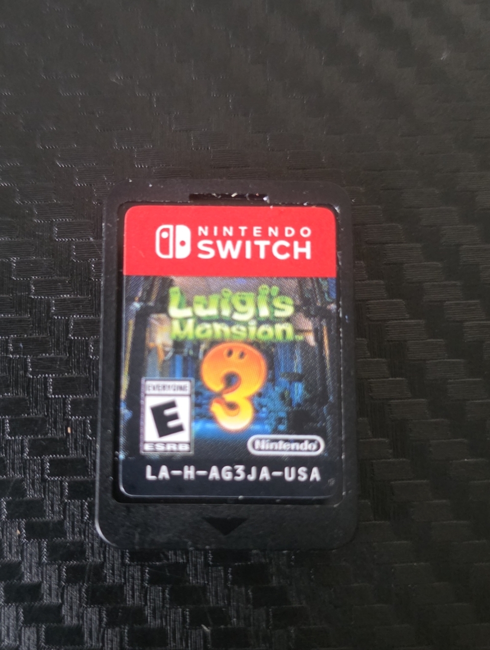 Nintendo Switch Luigi's Mansion 3 Game Cardridge.